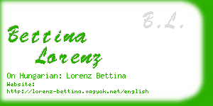 bettina lorenz business card